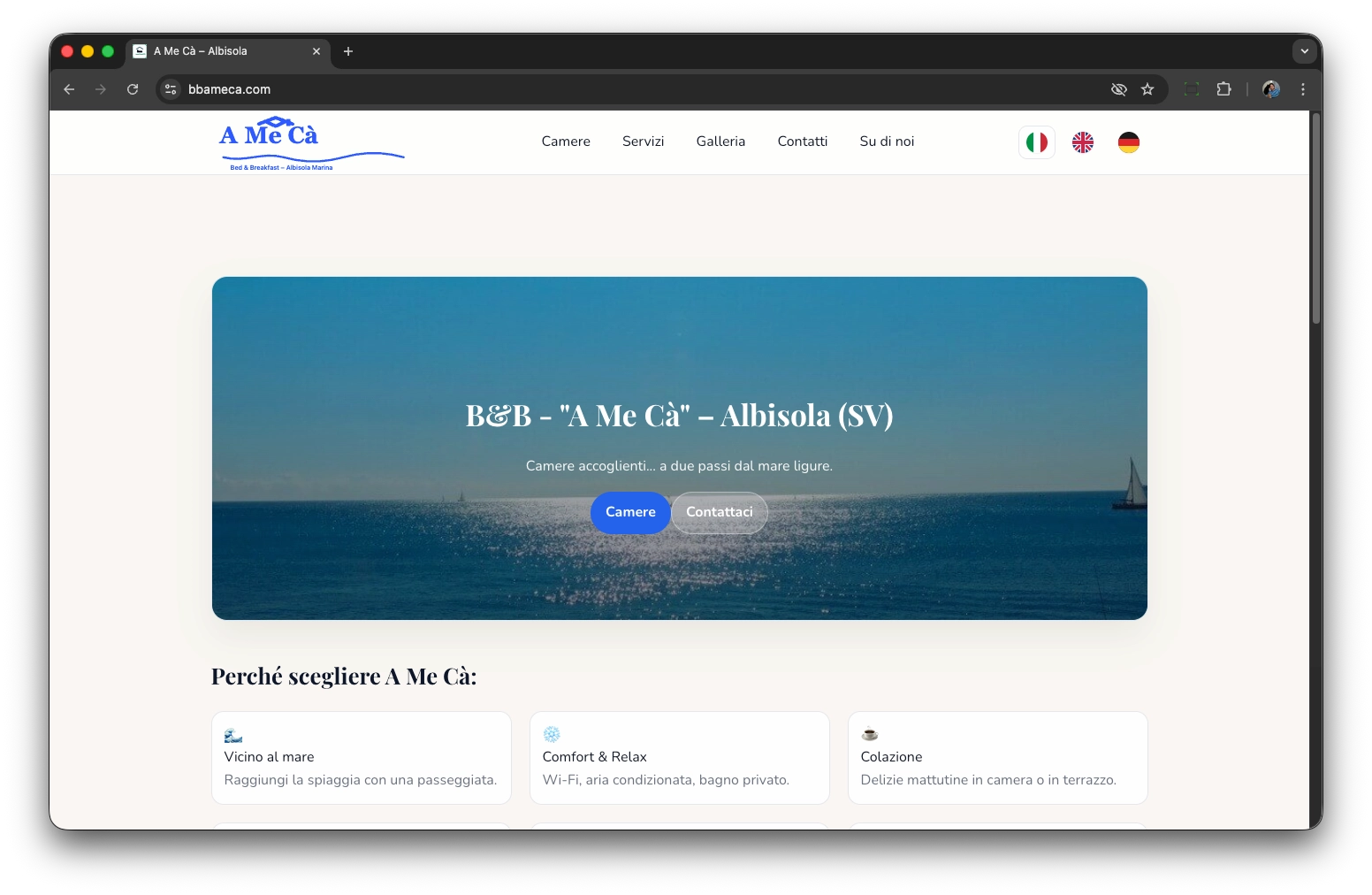 Bed & Breakfast A Me Cà